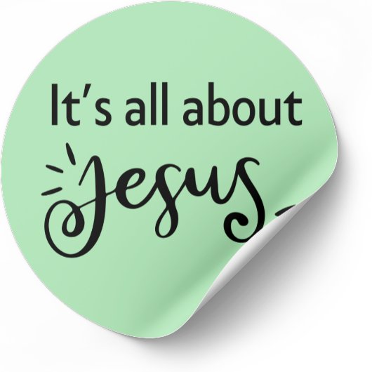 It’s All About Jesus – Christmas Sticker #05