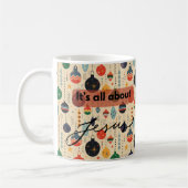 It’s All About Jesus – Colorful Christmas Kaffeetasse (Links)