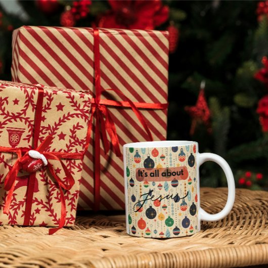 It’s All About Jesus – Colorful Christmas Kaffeetasse