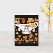 It’s All Gravy Baby Shirt Retro Groovy Happy Thank Karte (Gelbe Blume)