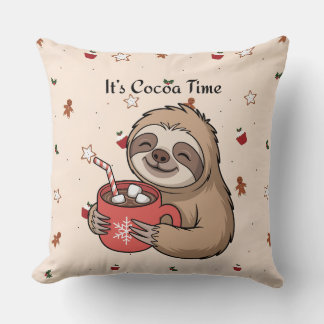 It’s Cocoa Time | Cozy Winter Quote Kissen