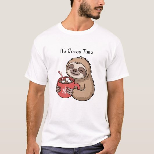 It’s Cocoa Time | Cozy Winter Quote T-Shirt (Vorderseite)