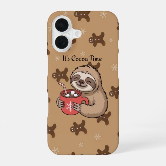 It’s Cocoa Time | Cute Cozy Phone Case iPhone 16 Hülle (Rückseite)