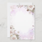 It’s Cold Outside Woodland Winter Baby Shower Einladung (Rückseite)