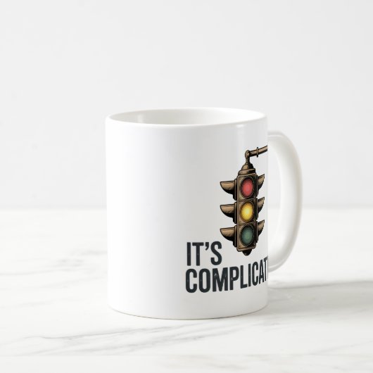 It’s Complicated | Mixed Signals & Dating Humor Kaffeetasse (VorderseiteRechts)