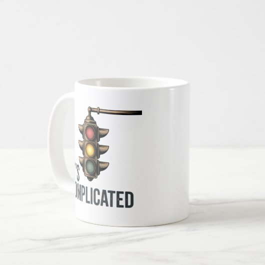 It’s Complicated | Mixed Signals & Dating Humor   Kaffeetasse (Vorderseite Links)