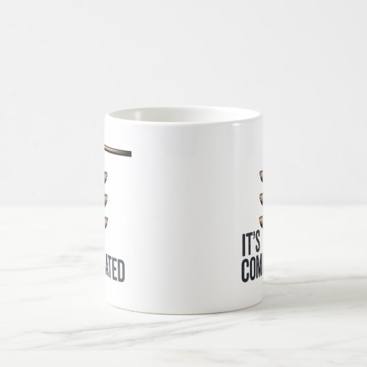 It’s Complicated | Mixed Signals & Dating Humor Kaffeetasse (Mittel)