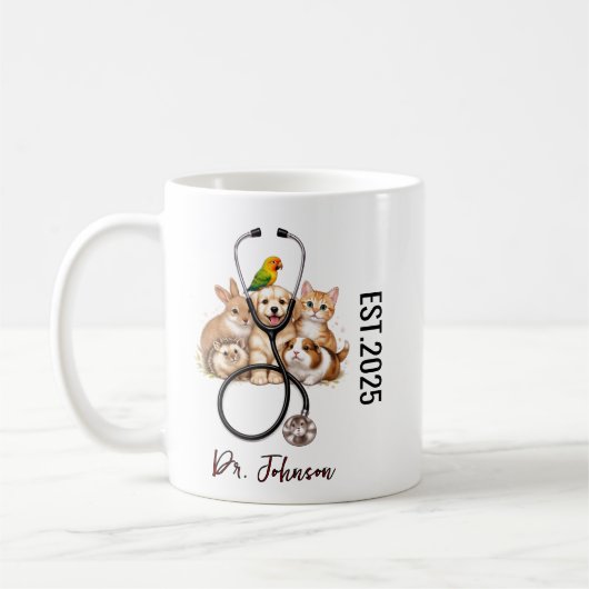 It’s Dr. Actually Animals | Funny Doctor Day Kaffeetasse (Links)