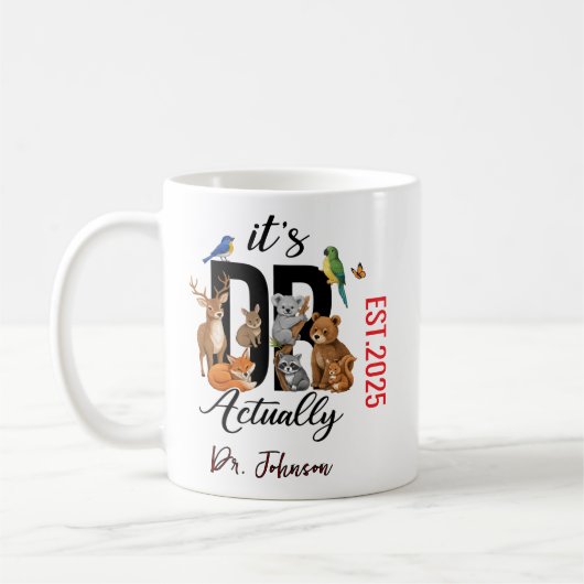 It’s Dr. Actually Animals | Funny Doctor Day Kaffeetasse (Links)