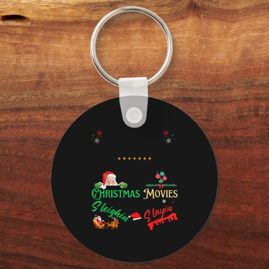 It’s Either Serial Killer Doentaries Or Christmas  Schlüsselanhänger (Vorderseite)