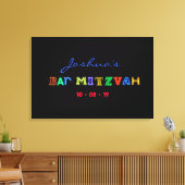 IT"S ELECTRIC Bar Mitzvah Memory Sign-In-Board Leinwanddruck (Insitu (Wohnzimmer))