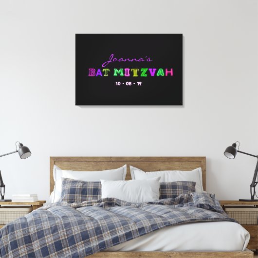IT"S ELECTRIC Bar Mitzvah Memory Sign-In-Board Leinwanddruck (Insitu (Schlafzimmer))