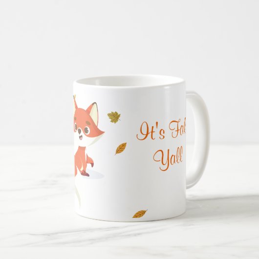 It’s Fall Fox Mug Kaffeetasse (VorderseiteRechts)