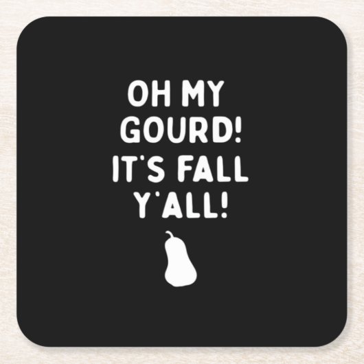 It’s Fall Y’all! (Halloween Fall) White Rechteckiger Pappuntersetzer (Vorderseite)