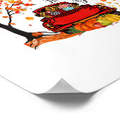 It’s Fall Y’all Pumpkin Leopard Fall Season Autumn Poster (Ecke)