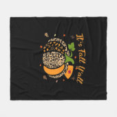 It’s Fall Y’all Pumpkin Leopard Nurse Halloween  Fleecedecke (Vorderseite (Horizontal))