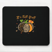 It’s Fall Y’all Pumpkin Leopard Nurse Halloween  Mousepad (Vorne)