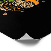 It’s Fall Y’all Pumpkin Leopard Nurse Halloween Poster (Ecke)