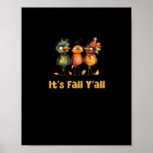 It’s Fall Y’all Rustic Minimal Clean Poster (Vorne)