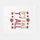 It’s Fall Y’all Sweater Thanksgiving Day Fleecedecke (Vorderseite (Horizontal))