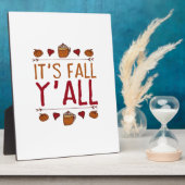 It’s Fall Y’all Sweater Thanksgiving Day Fotoplatte (Seite)