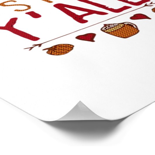 It’s Fall Y’all Sweater Thanksgiving Day Poster (Ecke)