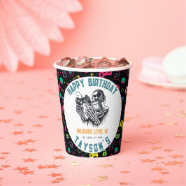 It’s Game On Skull  – Video Game Birthday Pappbecher