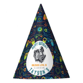 It’s Game On Skull  – Video Game Birthday Partyhütchen