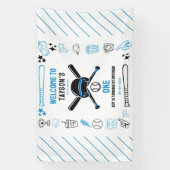 It’s Game Time Baseball 1st Birthday – Fun Kids  Banner (Vertikal)