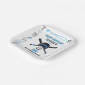 It’s Game Time Baseball 1st Birthday – Fun Kids  Pappteller (Gewinkelt)