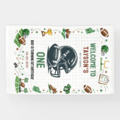 It’s Game Time football 1st Birthday – Fun Kids Banner (Horizontal)