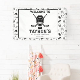 It’s Game Time Hockey 5th Birthday Party Banner