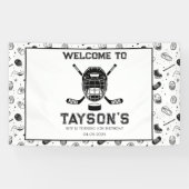 It’s Game Time Hockey 5th Birthday Party Banner (Horizontal)