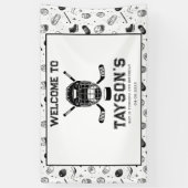 It’s Game Time Hockey 5th Birthday Party Banner (Vertikal)