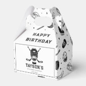 It’s Game Time Hockey 5th Birthday Party  Geschenkschachtel (Vorderseite)