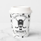 It’s Game Time Hockey 5th Birthday Party Pappbecher (Rückseite)