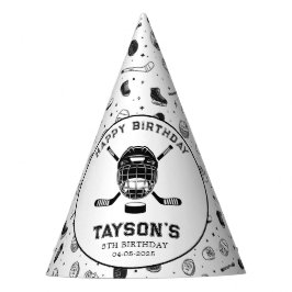 It’s Game Time Hockey 5th Birthday Party Partyhütchen