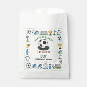 It’s Game Time Soccer 1st Birthday – Fun Kids  Geschenktütchen (Vorderseite)