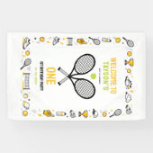 It’s Game Time Tennis 1st Birthday – Fun Kids  Banner (Horizontal)