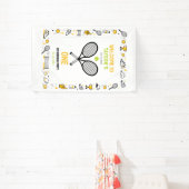 It’s Game Time Tennis 1st Birthday – Fun Kids  Banner (InSitu)