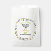 It’s Game Time Tennis 1st Birthday – Fun Kids Geschenktütchen (Vorderseite)