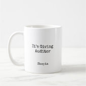 It’s Giving Auditor Personalized Kaffeetasse (Links)