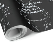 It`s Going To Be, Painful, Merciless and Awesome  Geschenkpapier (Rolleneckpunkt)