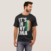 IT_S IN MEIN DNA Irish Ireland Flag St Patrick_s D T-Shirt (Vorne ganz)