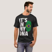 IT_S IN MEINE DNA Brasilianische Flagge Männer Fra T-Shirt (Vorne ganz)