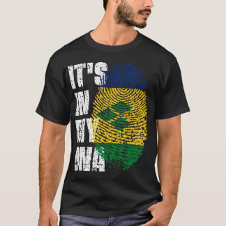 IT_S IN MEINE DNA St. Vincent _ Grenadines Flag St T-Shirt