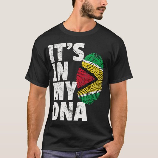 IT_S IN MEINEM DNA-Guyana-Flaggenstaat T-Shirt (Vorderseite)