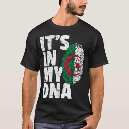 IT_S IN MEINER DNA Algerische Flagge Männer T-Shirt (Vorderseite)