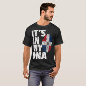 IT_S IN MEINER DNA-Fahne der Dominikanischen Repub T-Shirt (Vorne ganz)