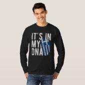 it s in my DNA Greece flag Fingerprint T-Shirt (Vorne ganz)